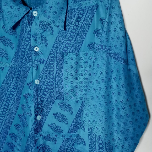 Vintage Reversable Silk Shirt Jacket - Picture 3 of 6
